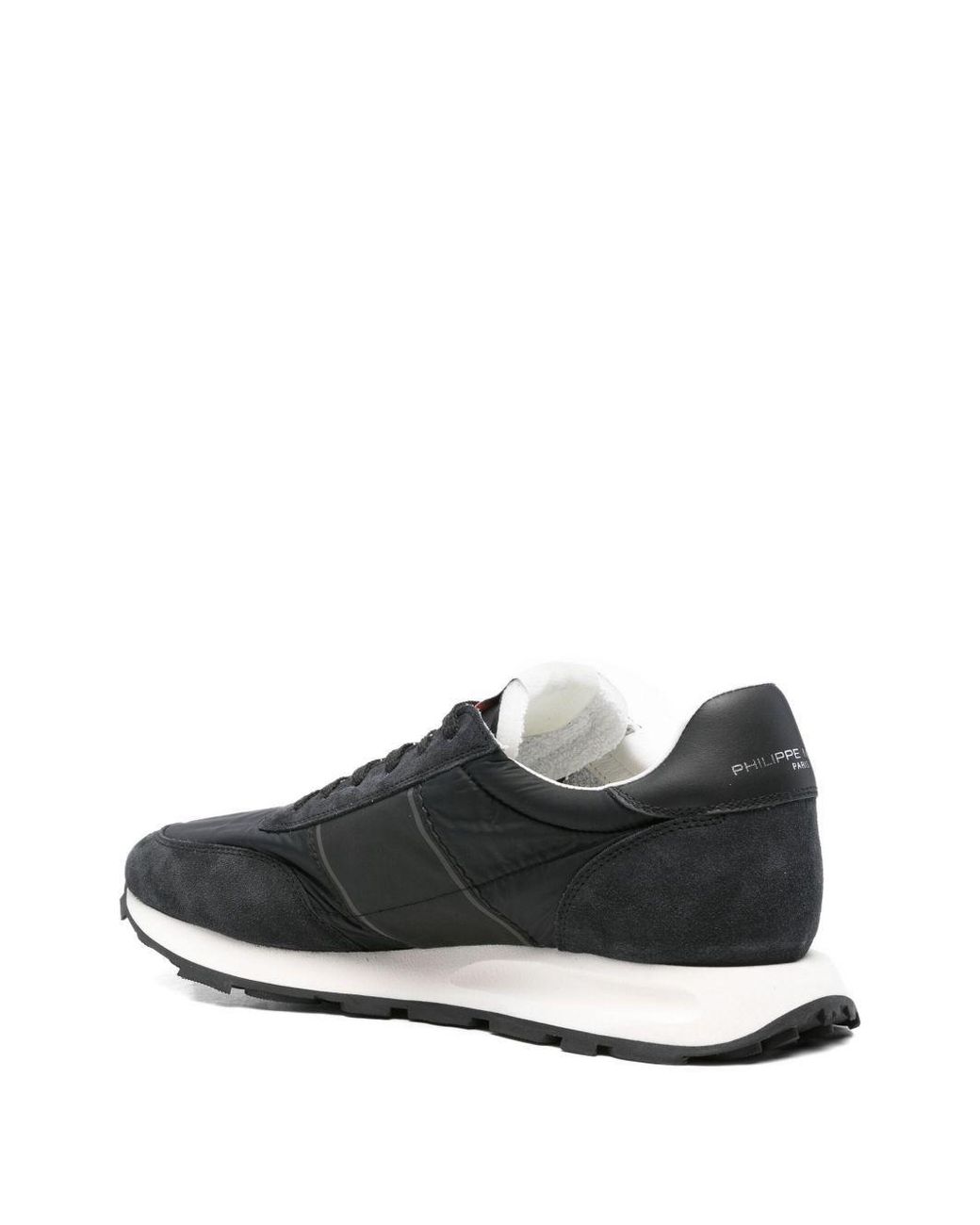 Sneakers Con Inserti di Philippe Model in Black da Uomo