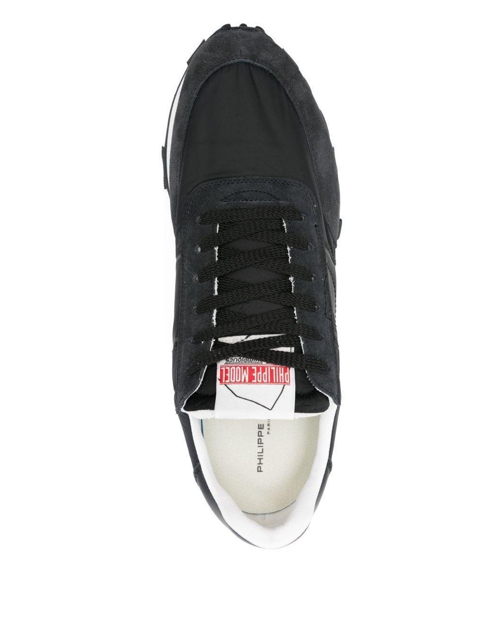 Sneakers Con Inserti di Philippe Model in Black da Uomo