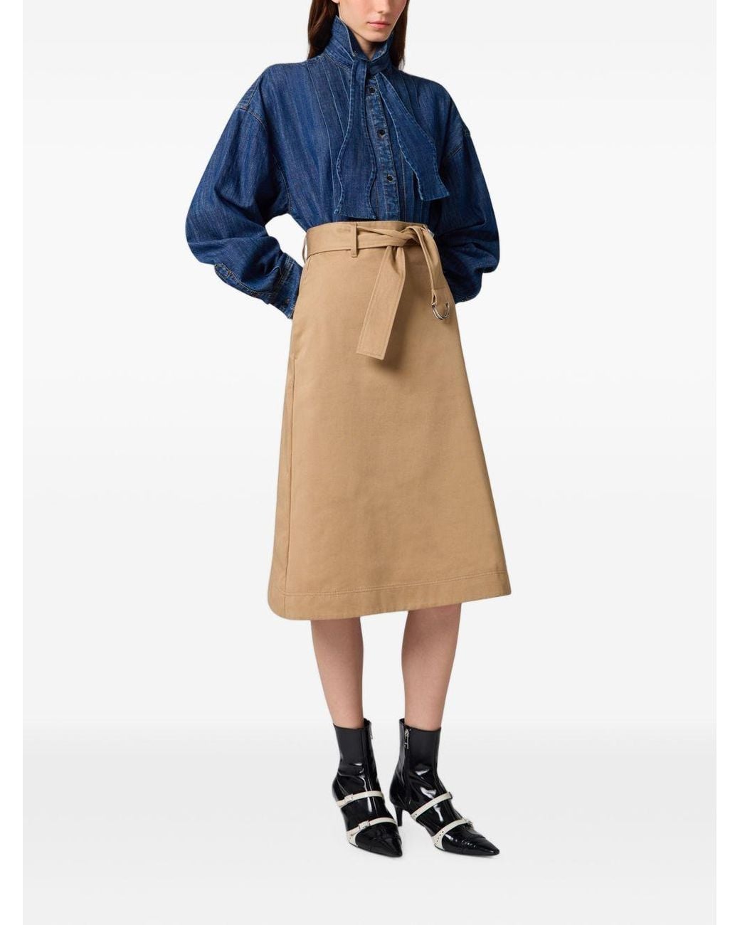 Camicia Con Fiocco di MSGM in Blue