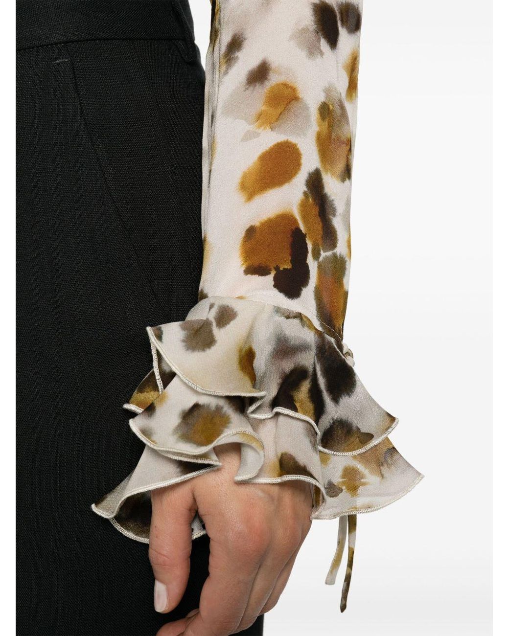 Blusa Con Rouches di MSGM in White