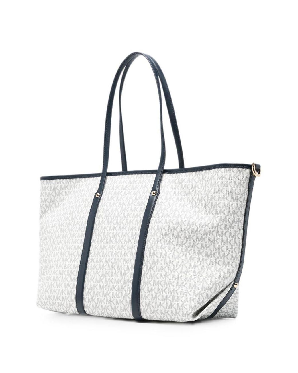 Borsa A Monogramma Bianca di Michael Kors in White
