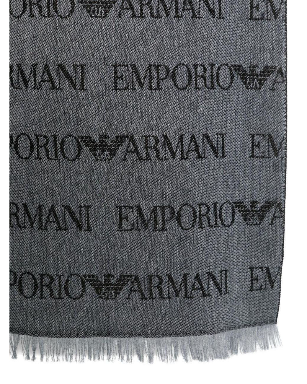 Sciarpa di Emporio Armani in Gray da Uomo