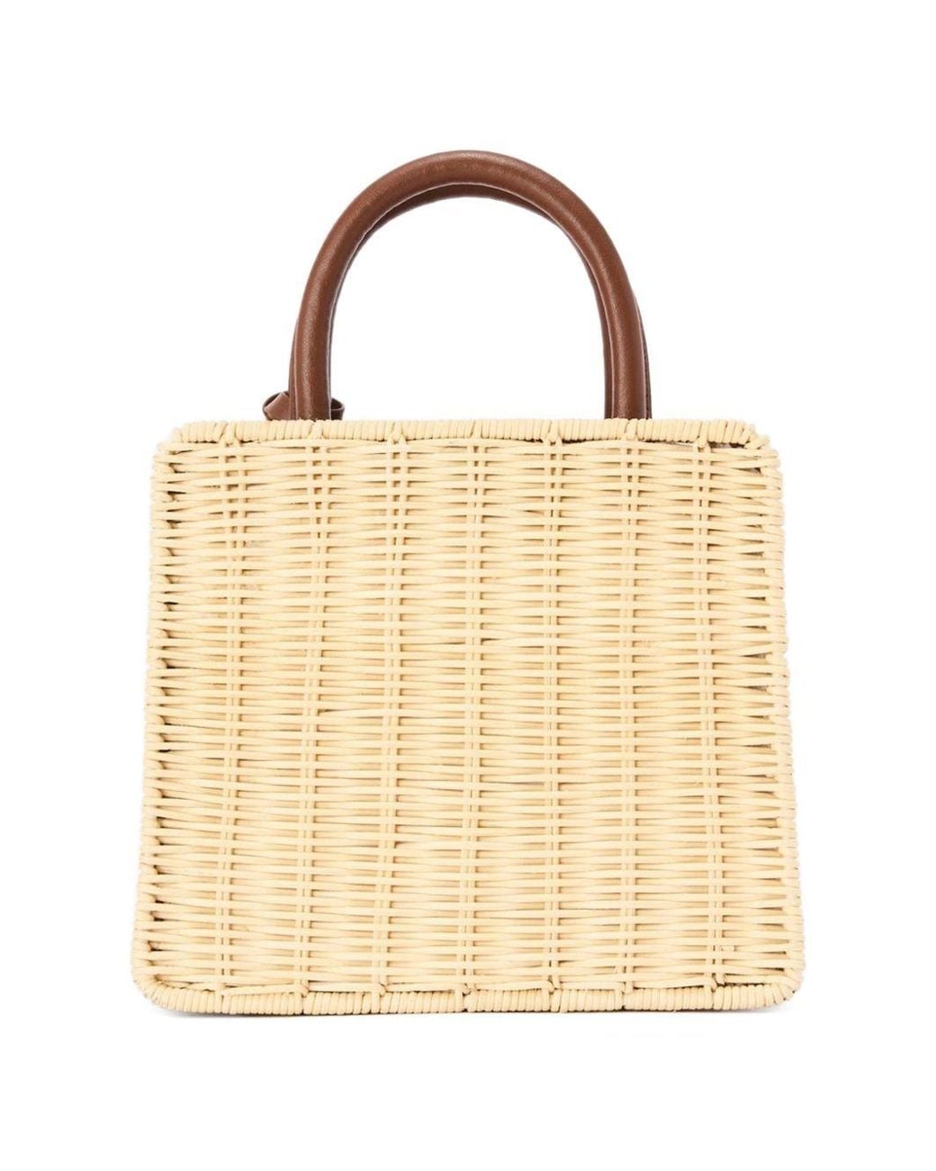 Borsa Intrecciata di Mc2 Saint Barth in Natural