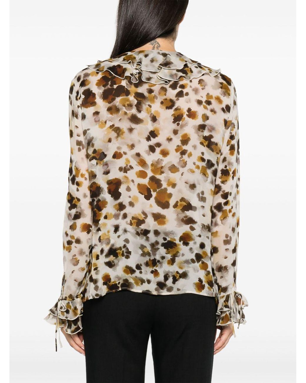 Blusa Con Rouches di MSGM in White