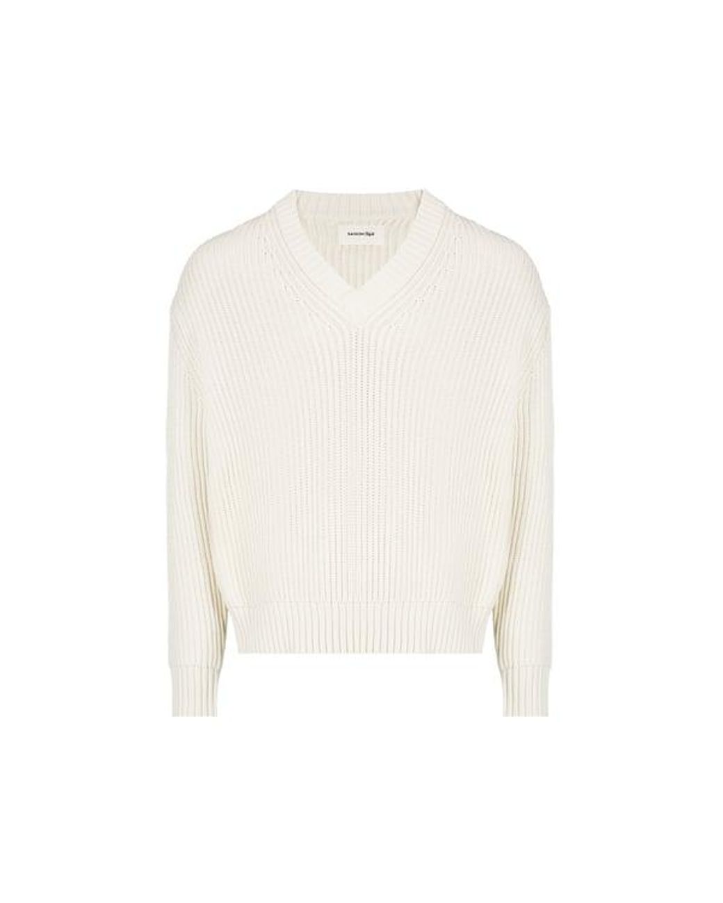 Pull En Maille SAISON 1865 pour homme en coloris White