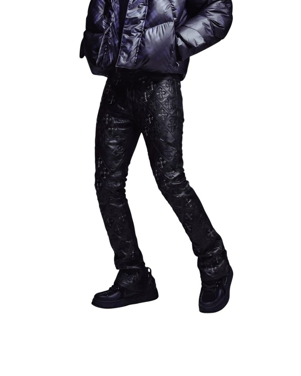 GUAPI Gray All Relic Waxed Denim for men