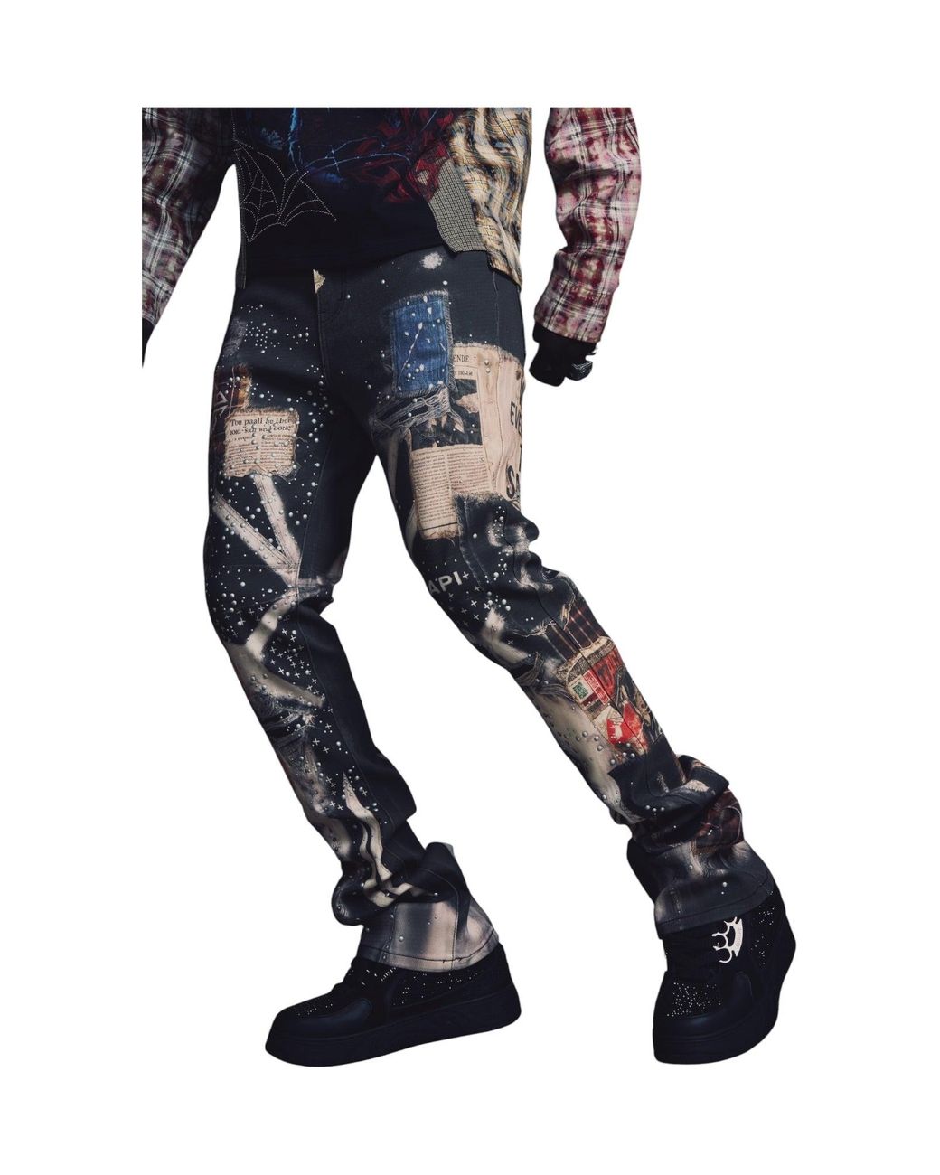 GUAPI Black Vintage Chronicle Denim for men