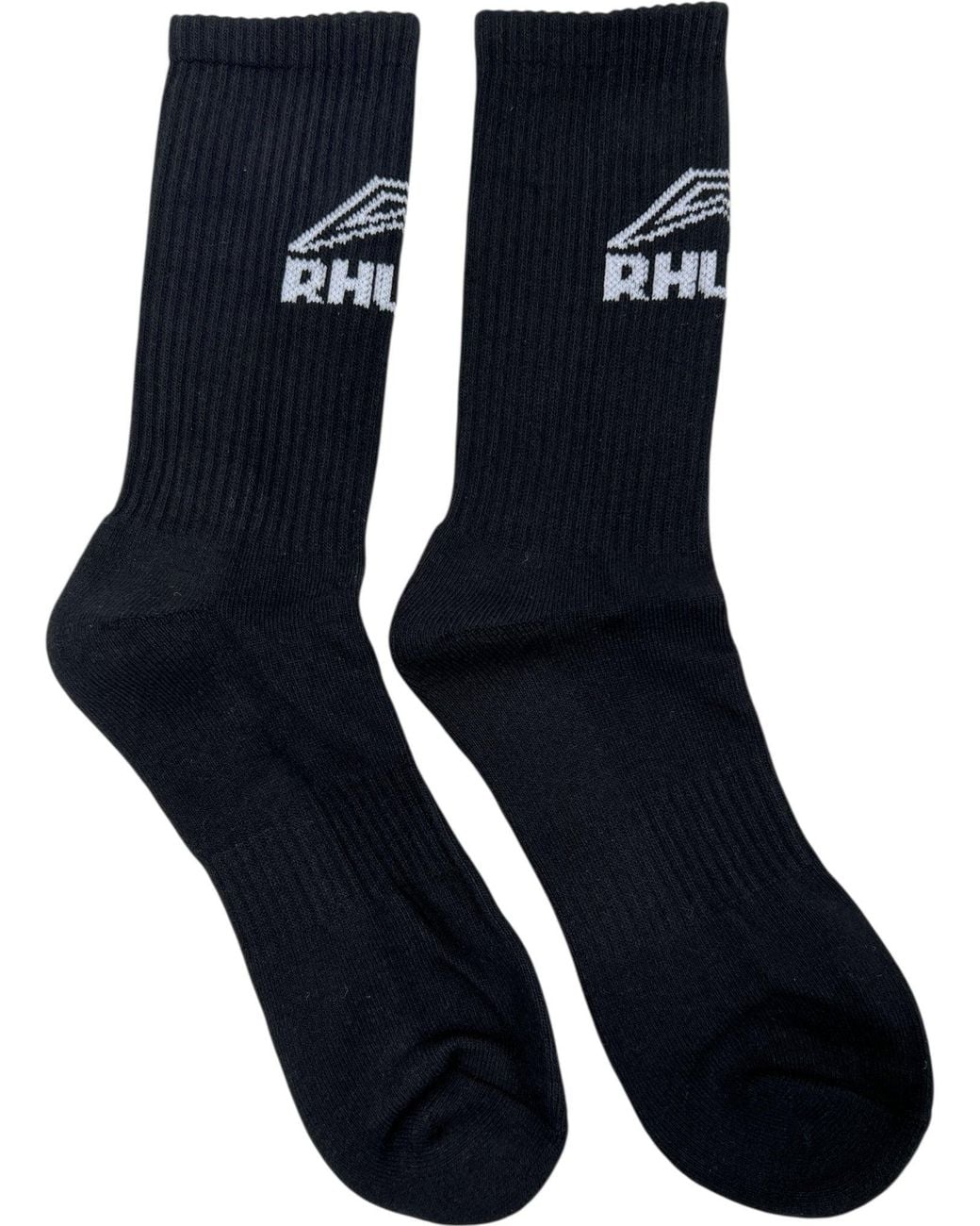 Rhude Blue Footy Logo Sock for men