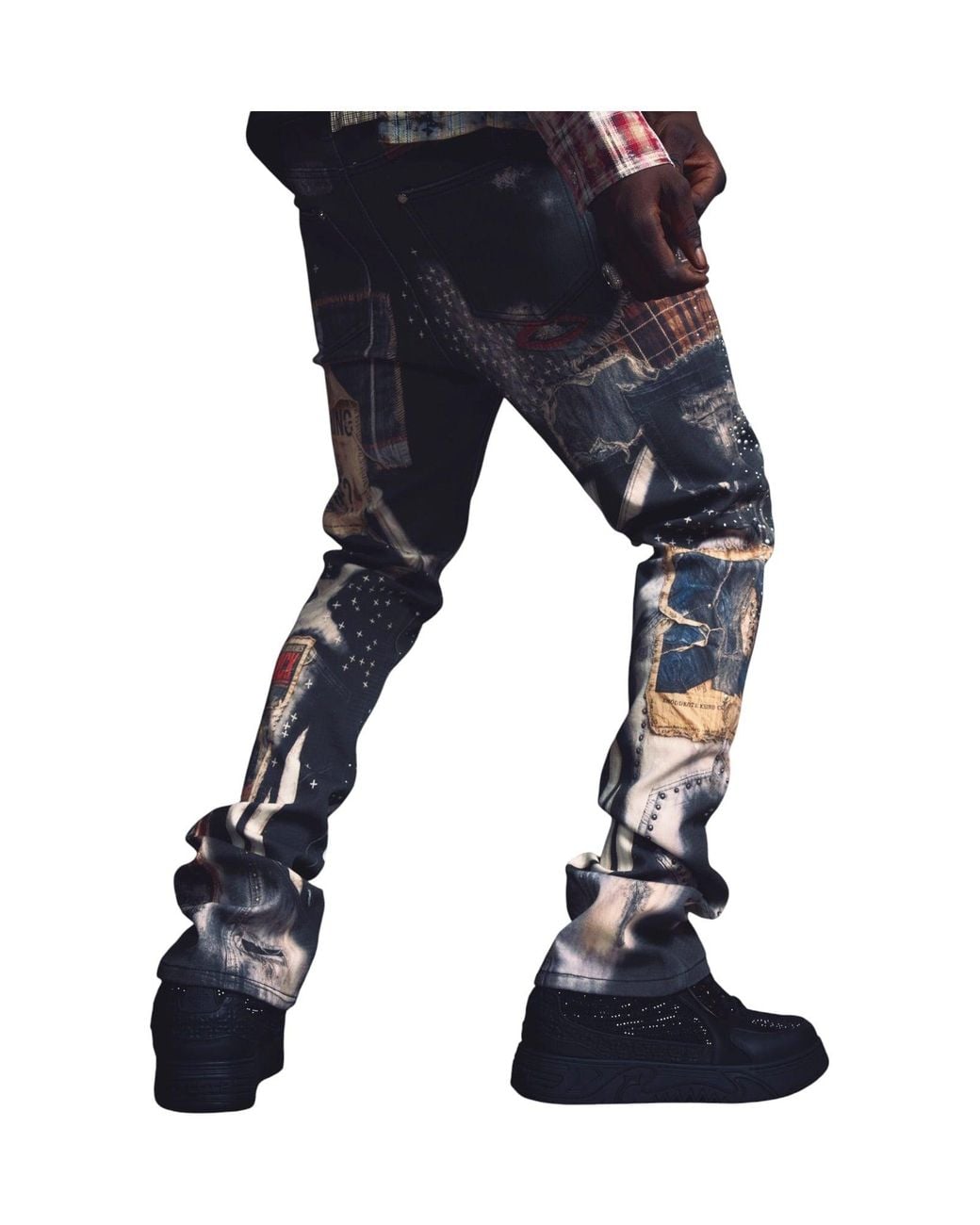 GUAPI Black Vintage Chronicle Denim for men