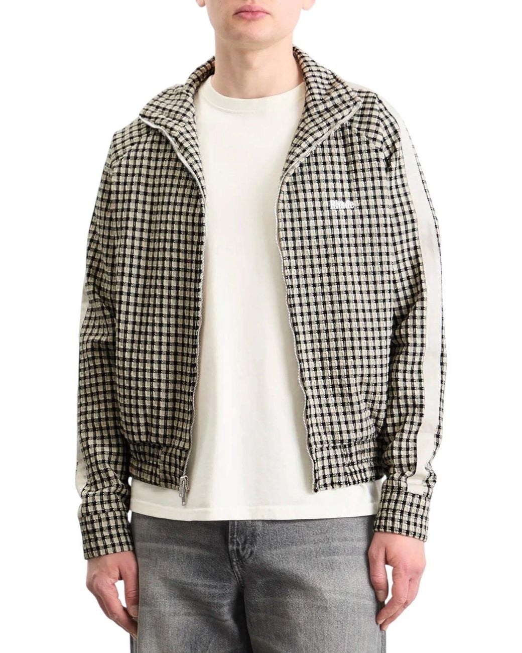 Rhude White Gingham Hamptons Track Jacket for men