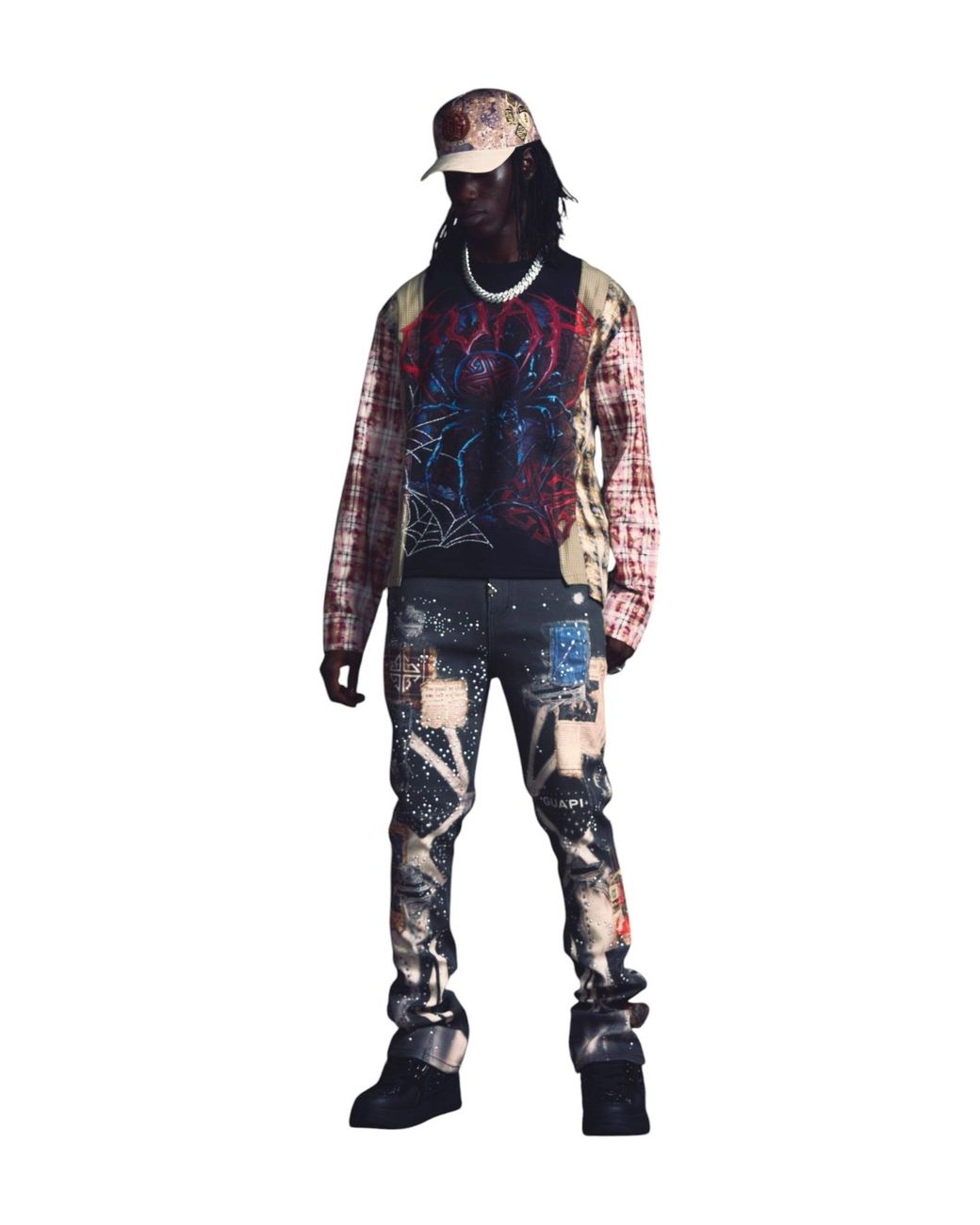 GUAPI Black Vintage Chronicle Denim for men