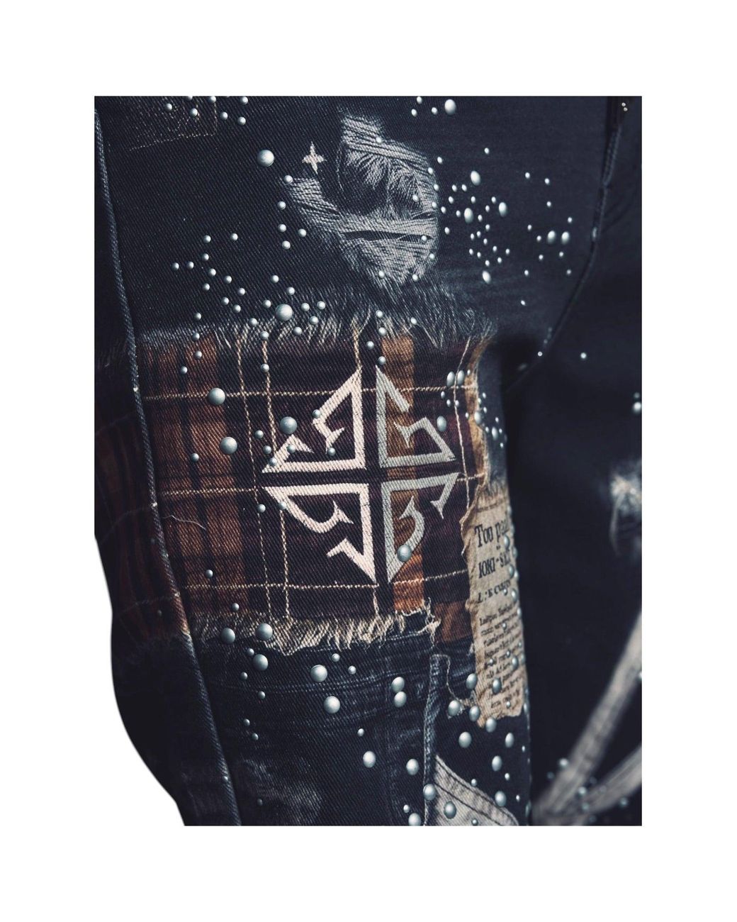 GUAPI Black Vintage Chronicle Denim for men