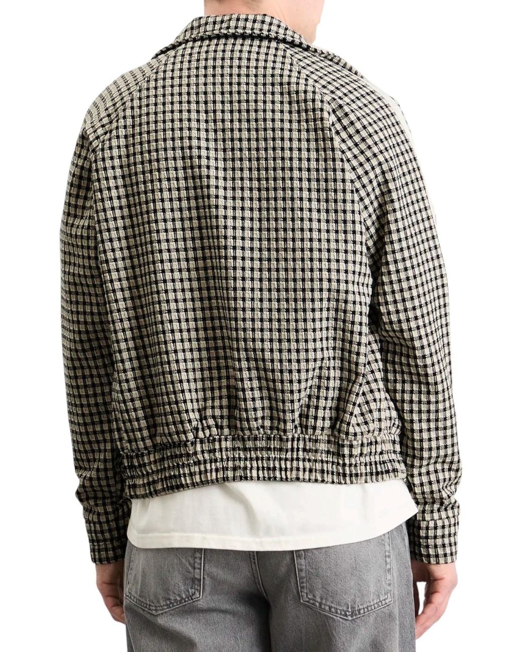 Rhude White Gingham Hamptons Track Jacket for men