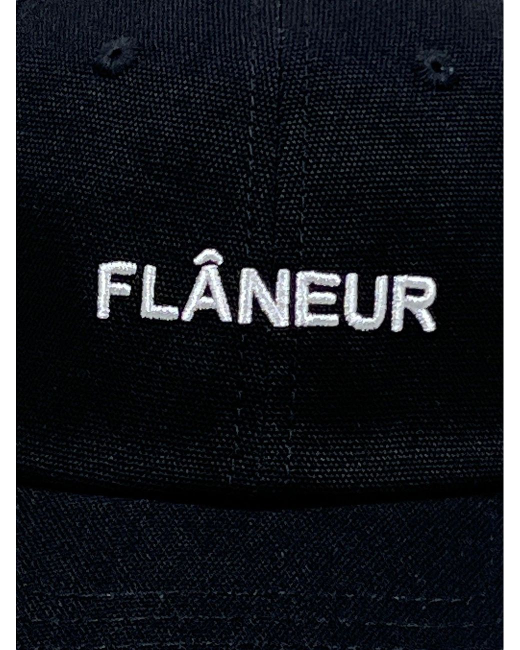 flâneur Black Logo Cap for men