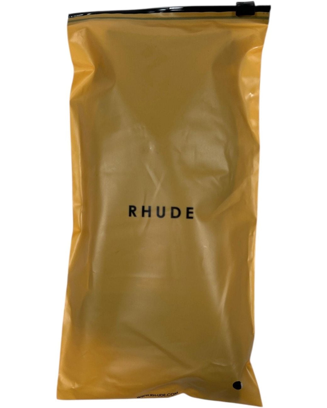 Rhude Black Script Logo Sock for men