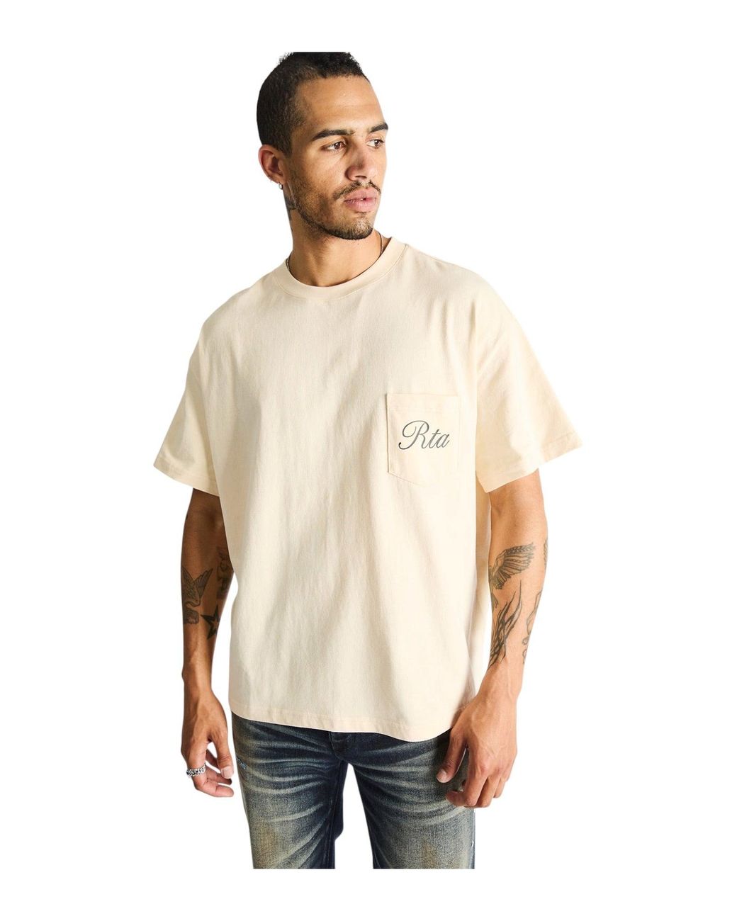 RTA Natural Bastien Pocket Tee for men