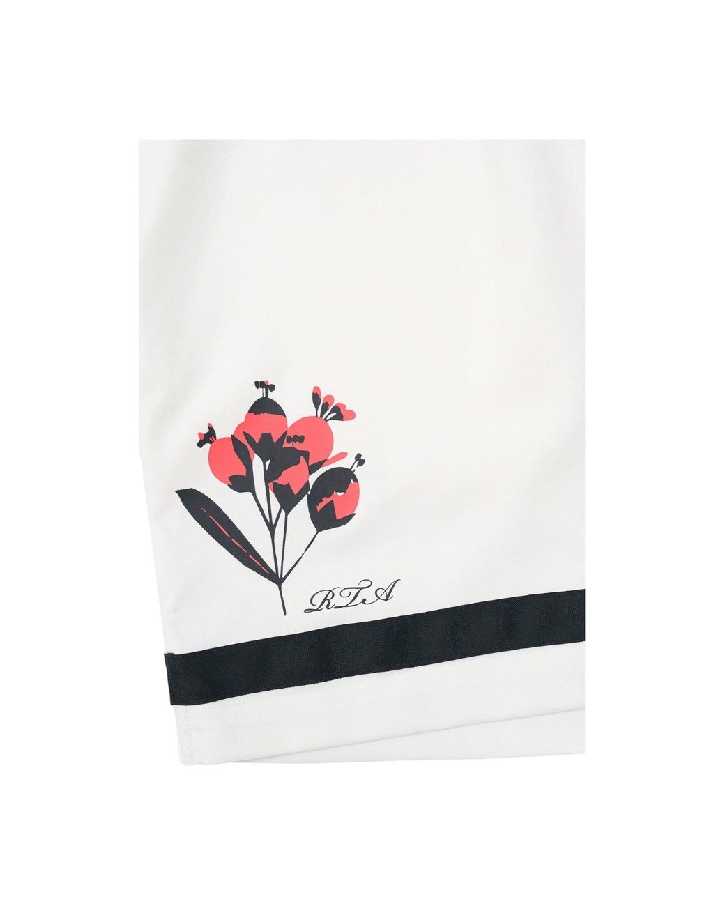 RTA White Clyde Elasticated Short Poppy for men