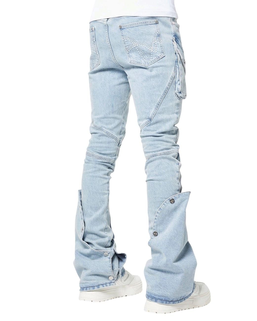 GUAPI Blue Aqua Coffin Arc Denim for men