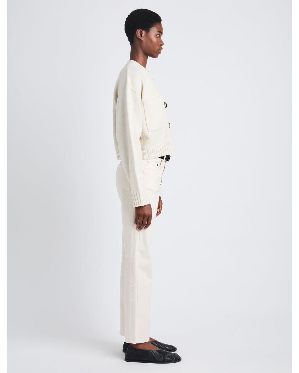 Proenza Schouler White Sofia Cardigan