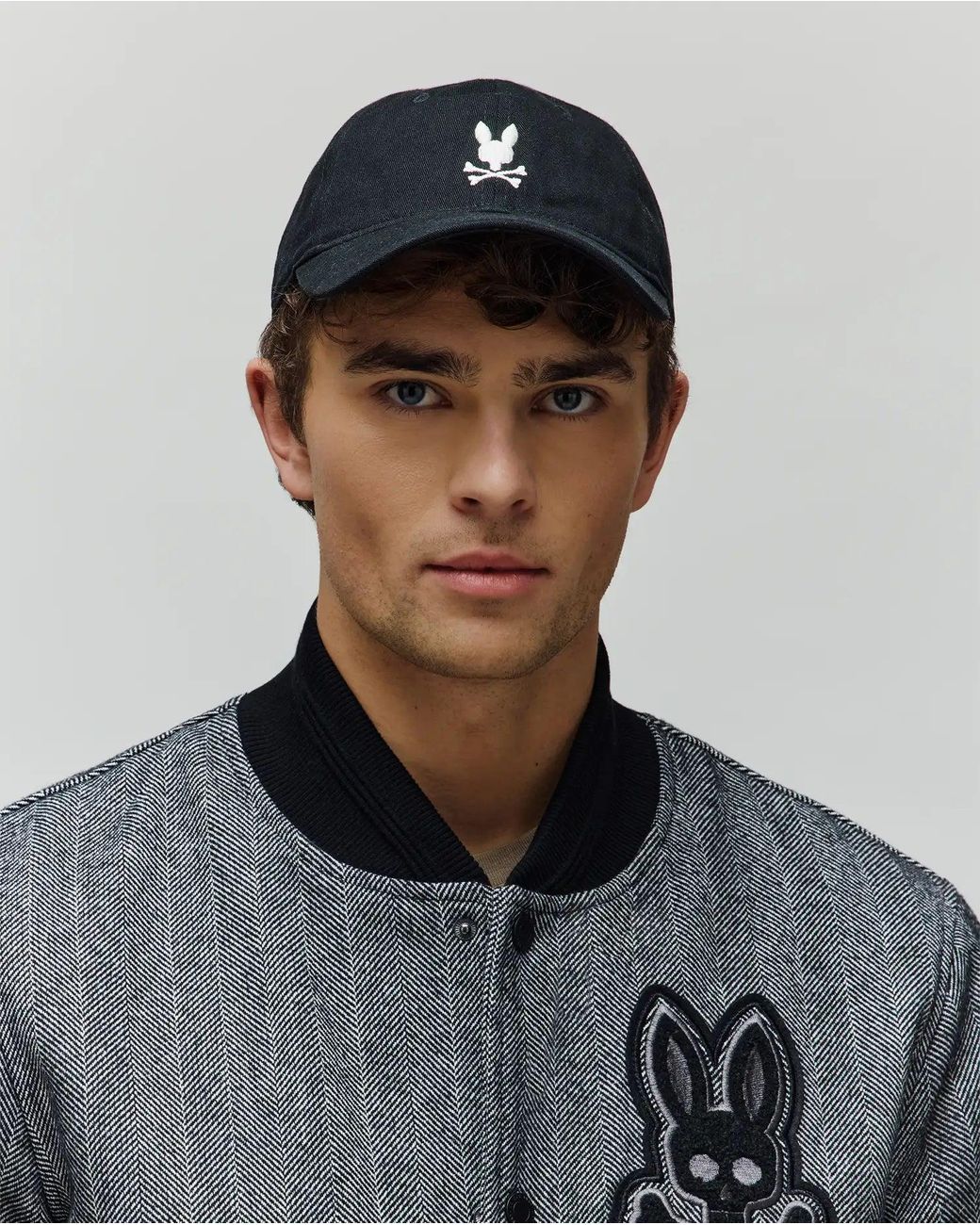 Psycho Bunny Black Jimmy Baseball Cap for men