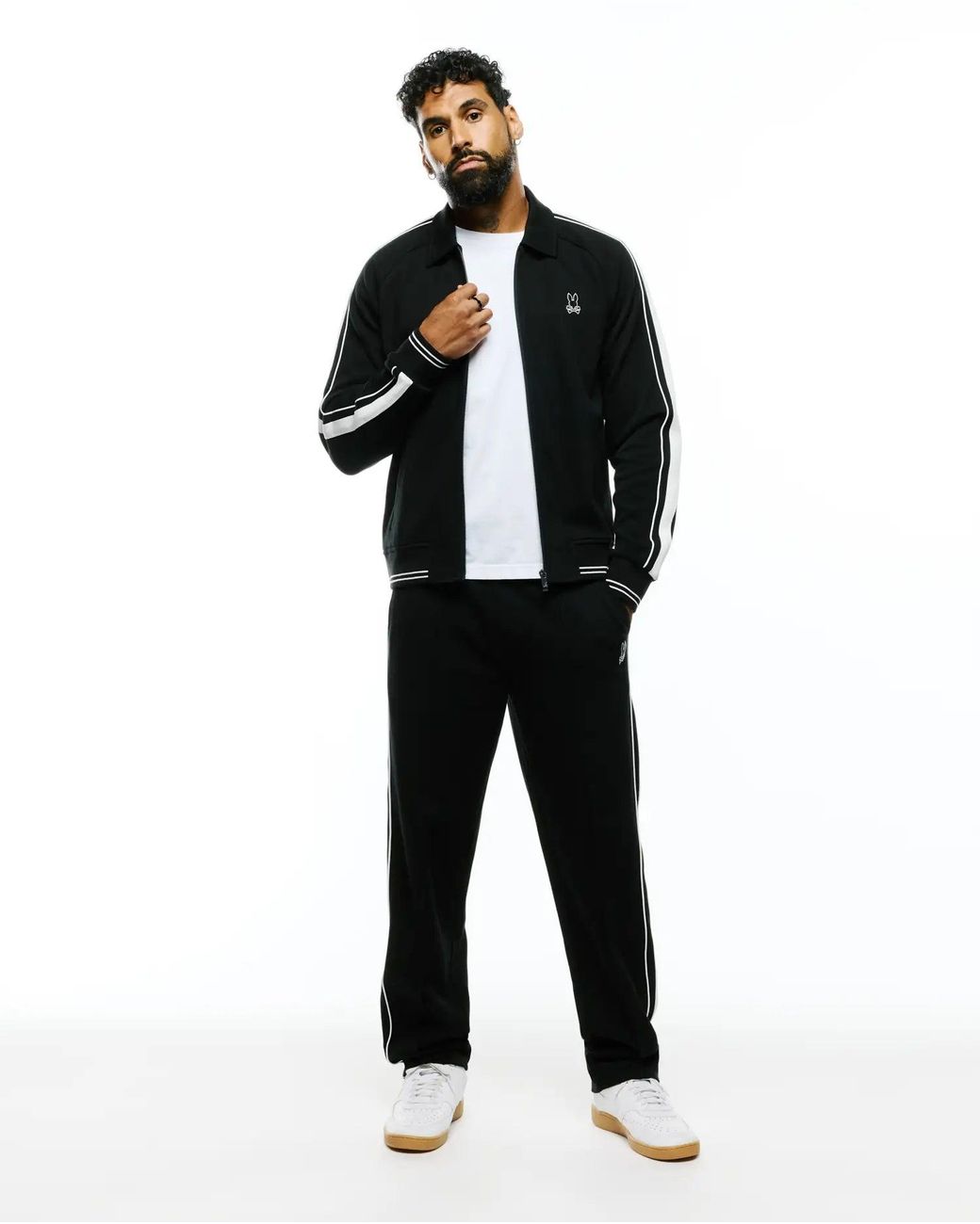 Psycho Bunny Black Ceano Track Jacket for men