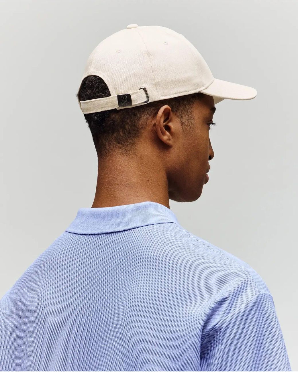 Psycho Bunny White Classic Baseball Cap for men