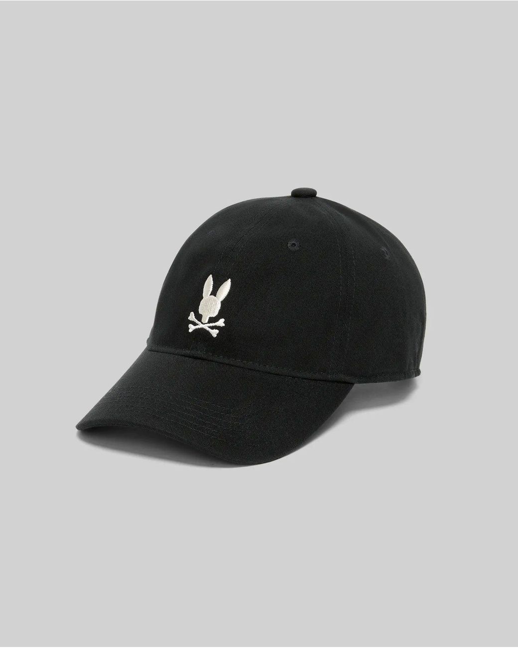 Psycho Bunny Black Jimmy Baseball Cap for men