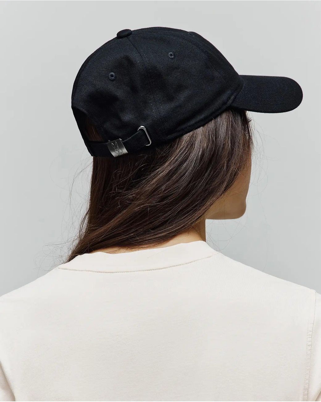 Psycho Bunny Black Jimmy Baseball Cap for men