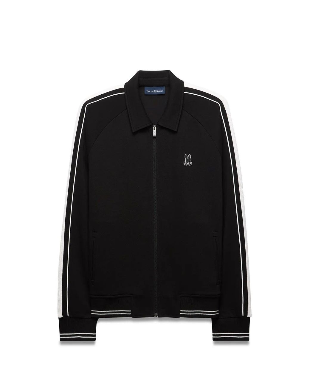 Psycho Bunny Black Ceano Track Jacket for men