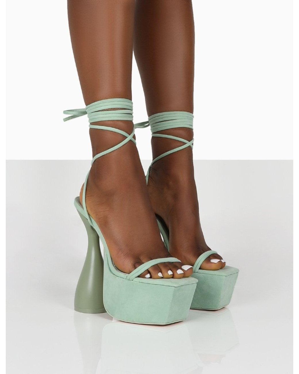 mint platform heels