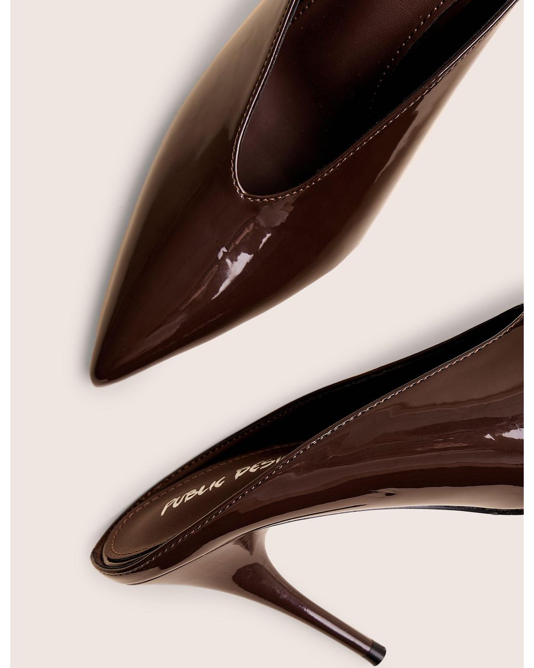 Public Desire Natural Elixr Chocolate Patent Court High Heels