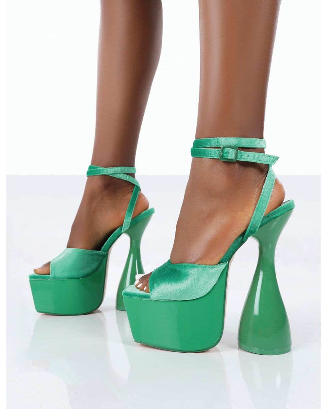 Green stripper best sale heels