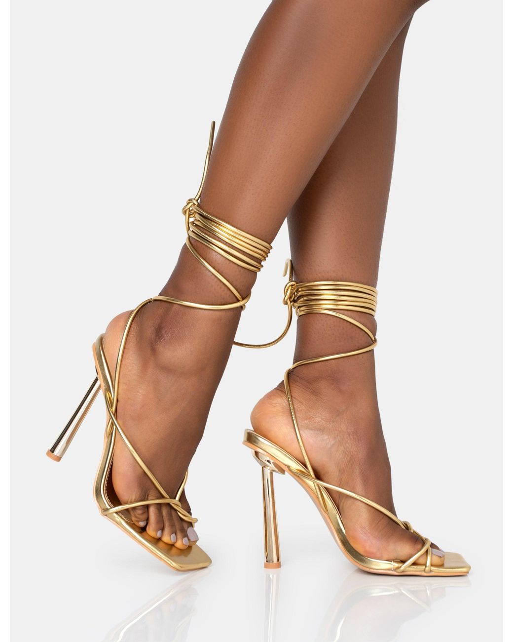 Gold Sandals for Women - Up to 80% off | Lyst
