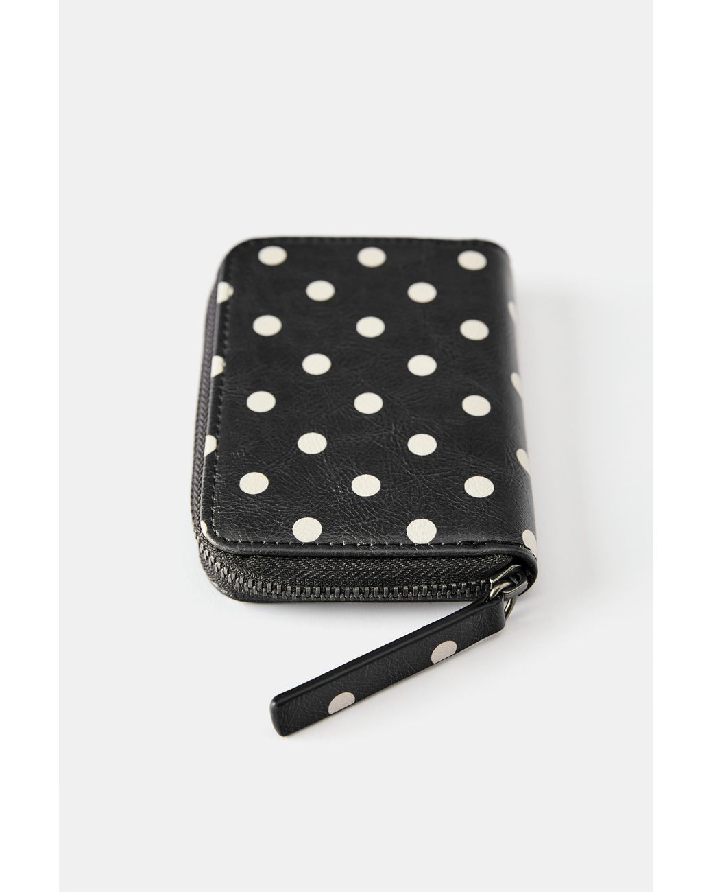 Pull&Bear Black Polka Dot Purse