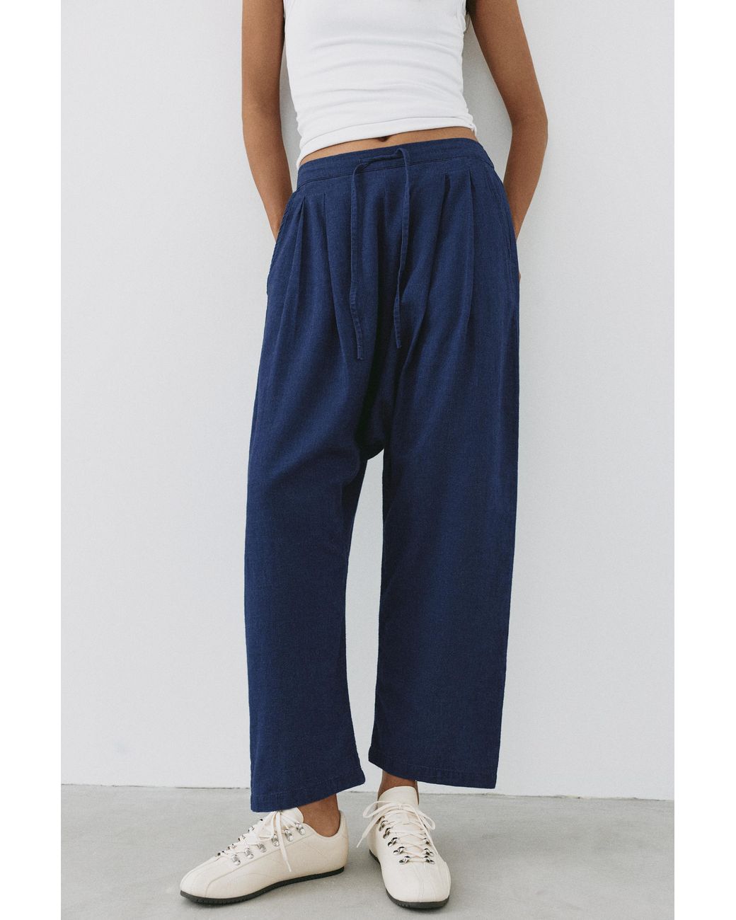 Pull&Bear Zwierige Baggy Jeans in het Blue