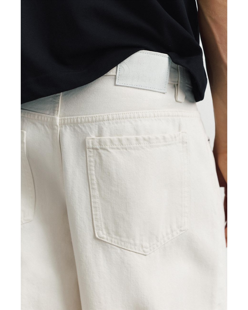 Pull&Bear Baggy Pofmodel Jeans in het White voor heren