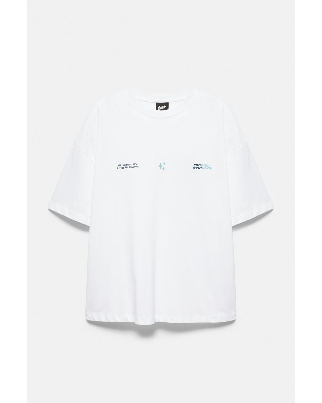 Pull&Bear White Stwd Boxy Graphic T-Shirt for men