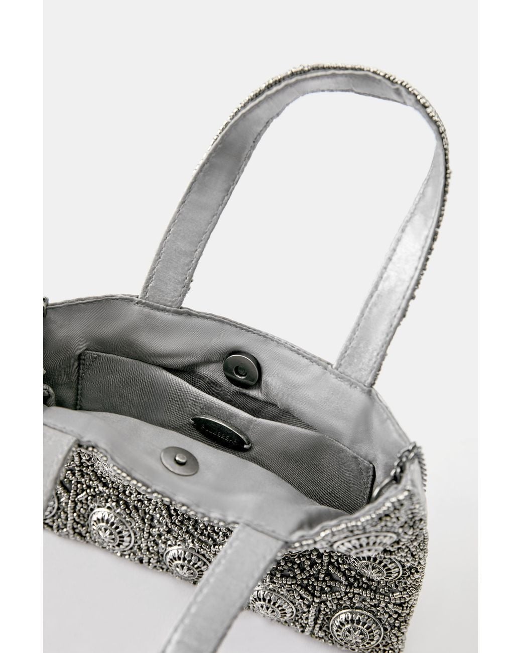Borsa Con Perline di Pull&Bear in Black