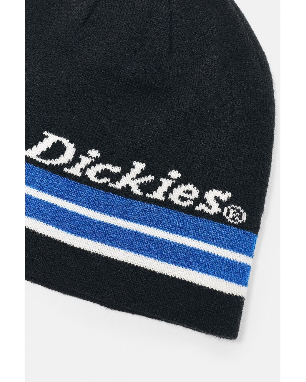 Pull&Bear Black Dickies Stripe Beanie for men