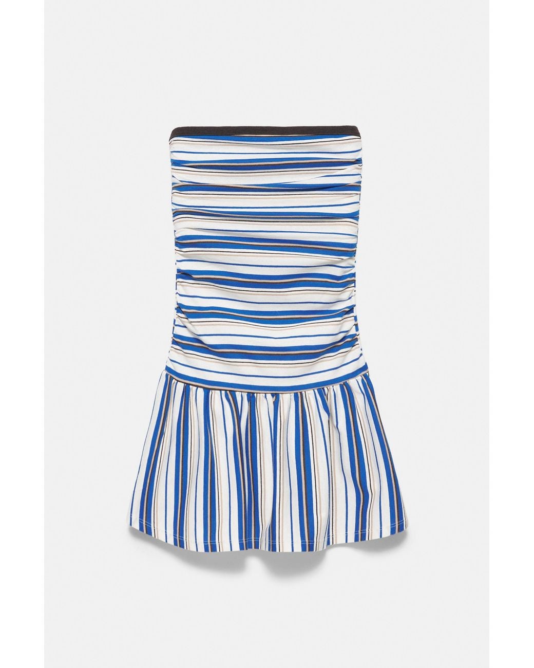 Pull&Bear Blue Short Balloon Dress