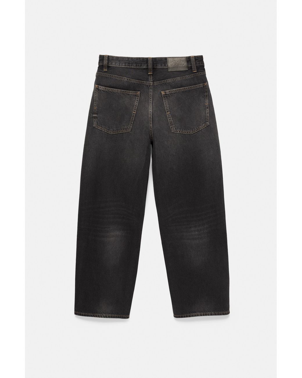 Pull&Bear Gray Relaxed Baggy Jeans for men