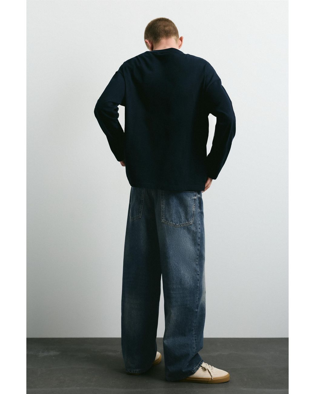 Pull&Bear Green Baggy Relaxed Fit Jeans for men