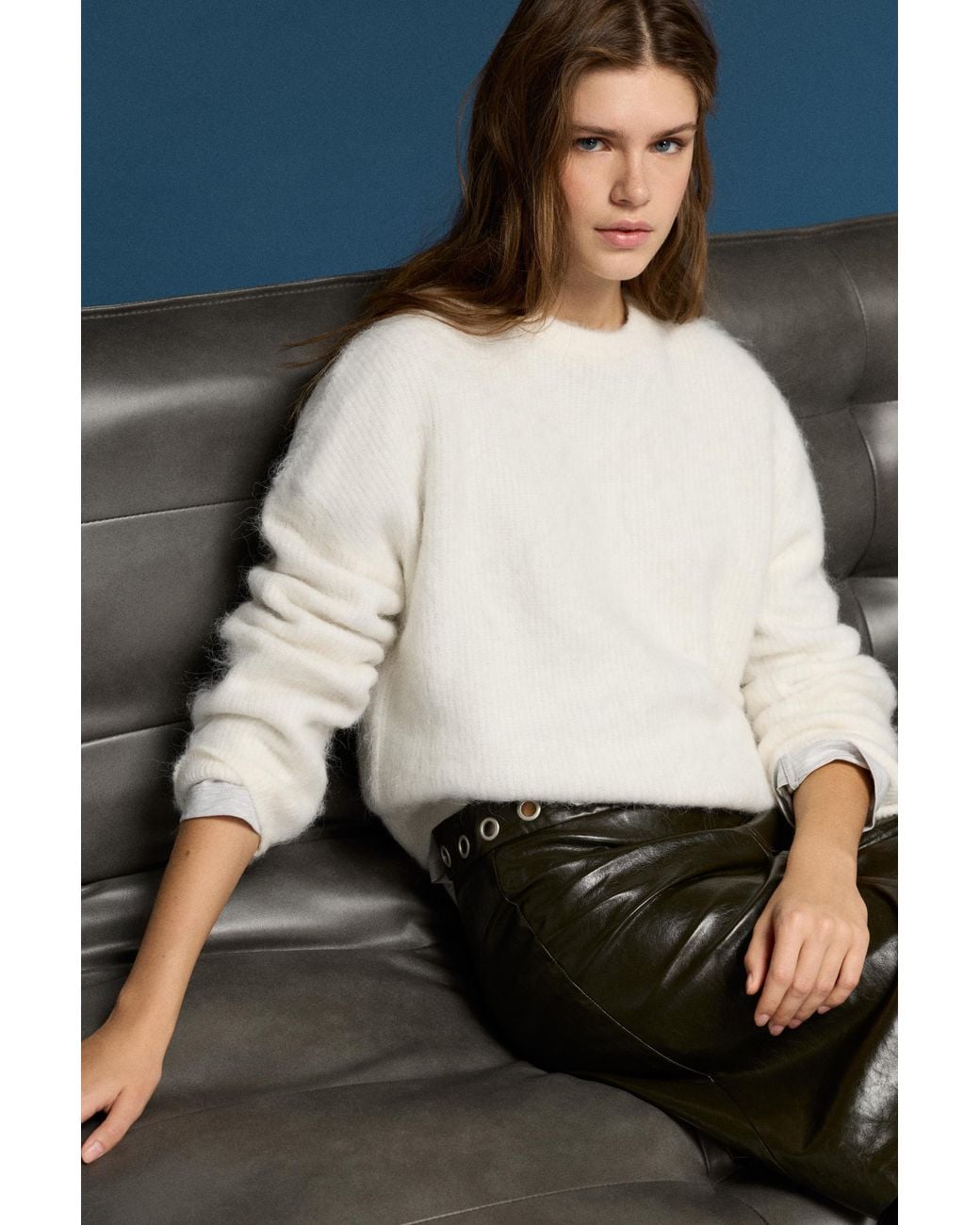 Pull&Bear Blue Soft-Touch Knit Jumper