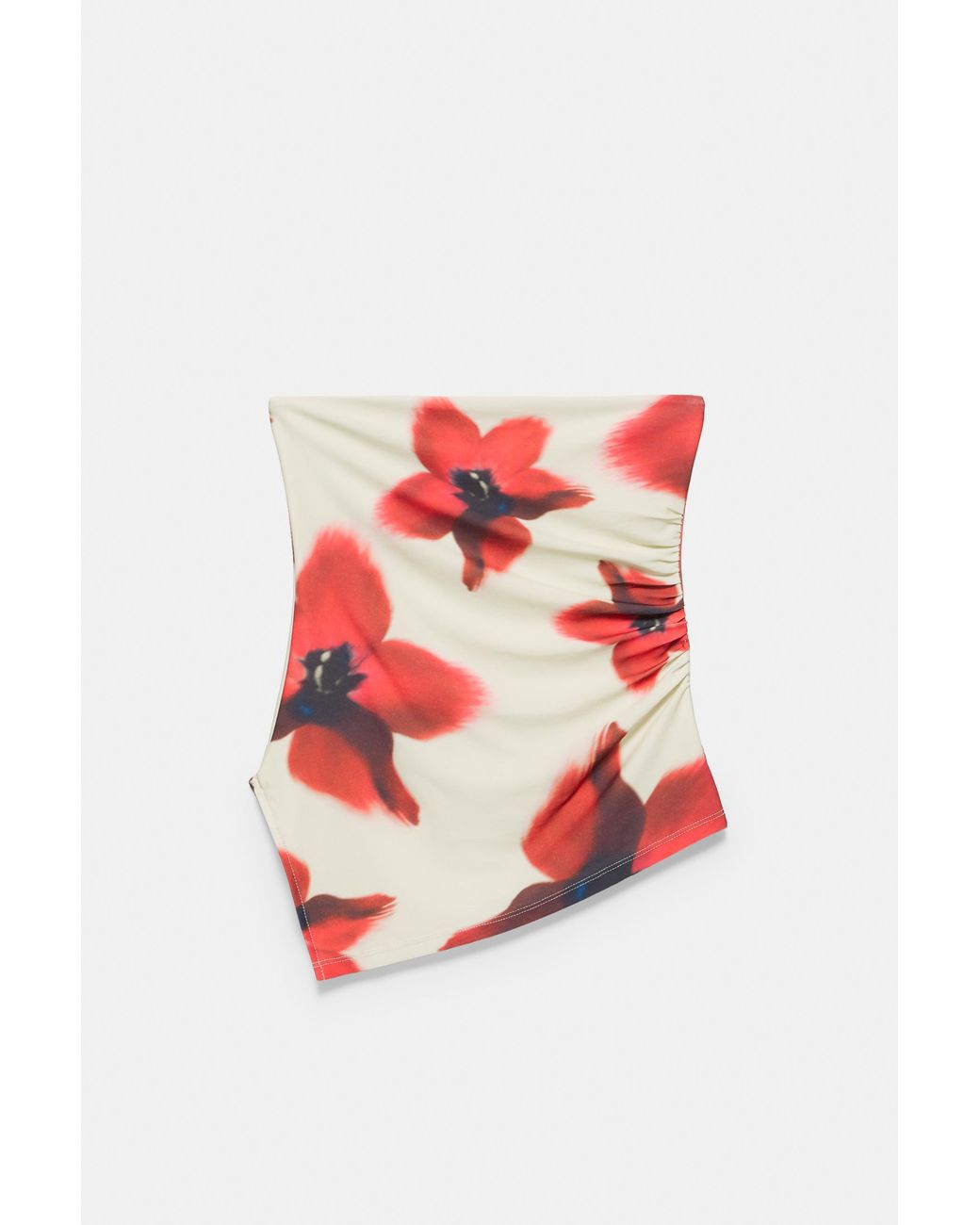 Pull&Bear Multicolor Floral Bandeau Top