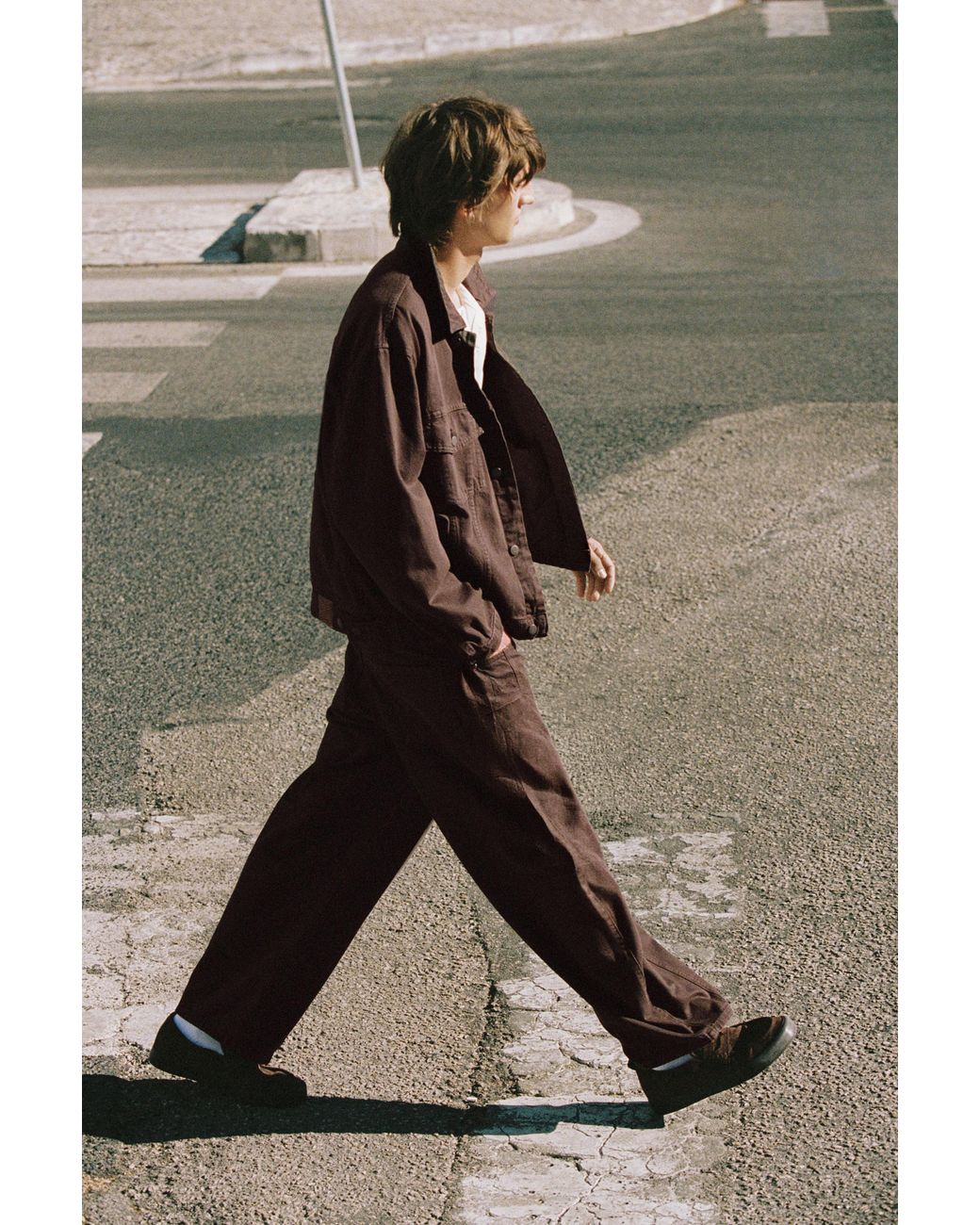 Pull&Bear Denim Truckerjack in het Brown voor heren