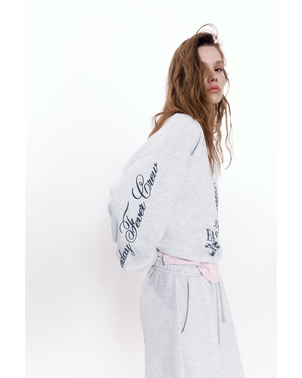 Pull&Bear Gray Disney X F1 Mickey Sweatshirt
