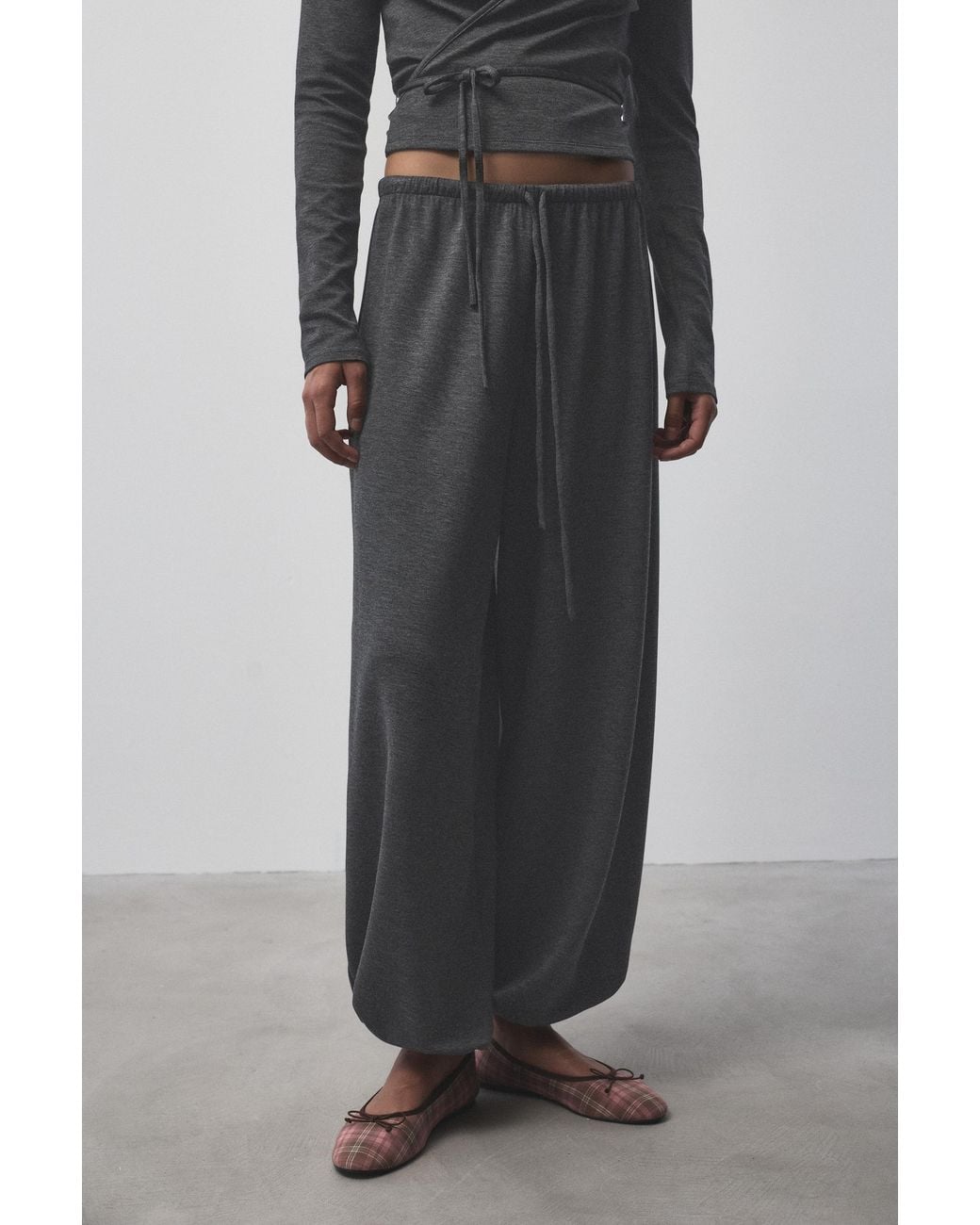 Pull&Bear Blue Fliessende Pumphose