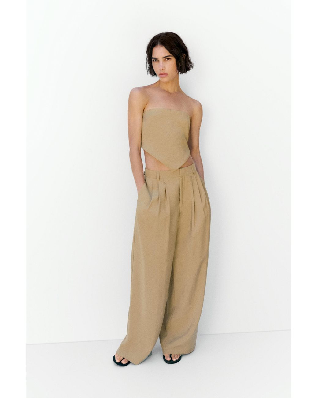 Pull&Bear Brown Bandana Top