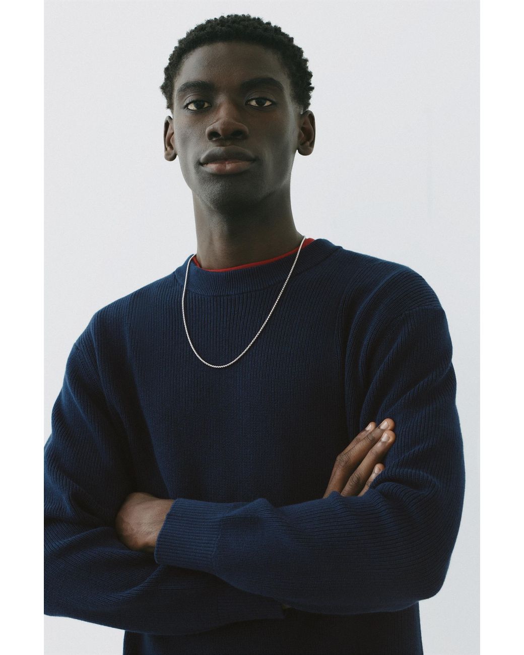 Pullover Basico di Pull&Bear in Blue da Uomo