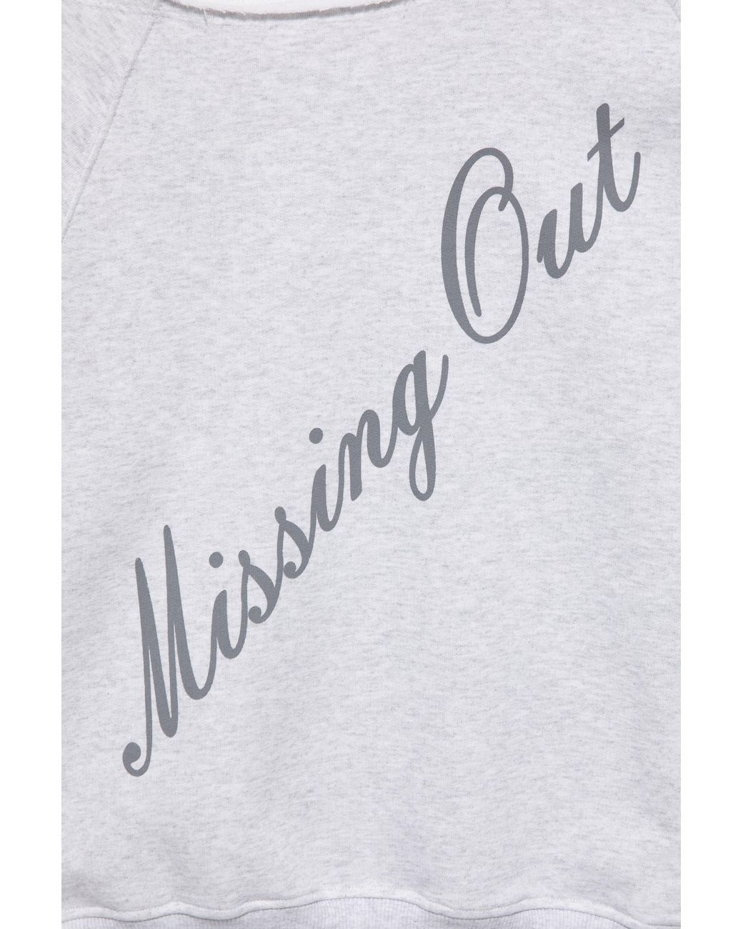 Sweat Asymétrique Imprimé Pull&Bear en coloris White